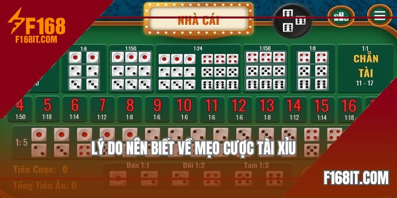 Vì sao người chơi nên nắm rõ các mẹo cược tài xỉu 